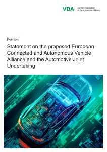 Deckblatt Positionspapier Automotive JU