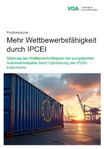 Deckblatt Wettbewerbsfähigkeit durch IPCEI