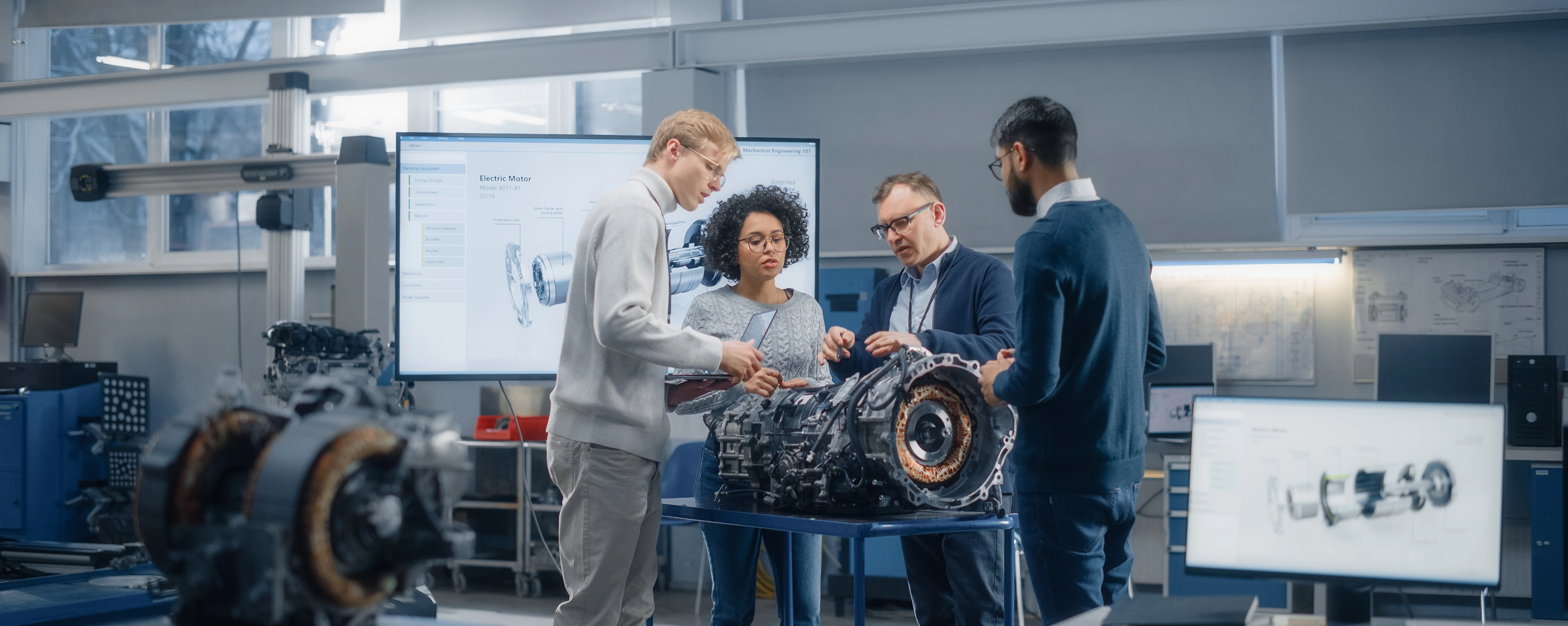 Forschung Motor Team